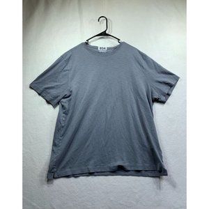Plus Size Men Kirkland Signature Gray Cotton Plain T-Shirt Size XXL (854)